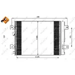 Kondenzator, klima-uređaj NRF NRF 35947 IC-C561DB