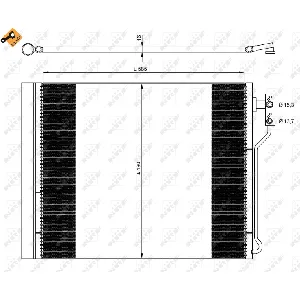 Kondenzator, klima-uređaj NRF NRF 35971 IC-D0D888