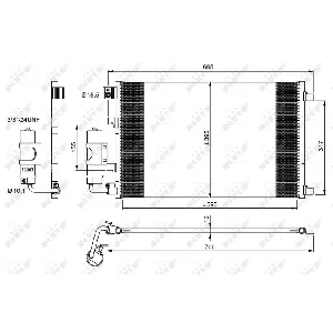 Kondenzator, klima-uređaj NRF NRF 35973 IC-D0B378