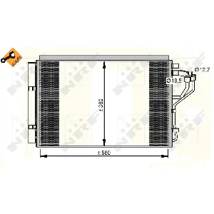 Kondenzator, klima-uređaj NRF NRF 35996 IC-D0D97F
