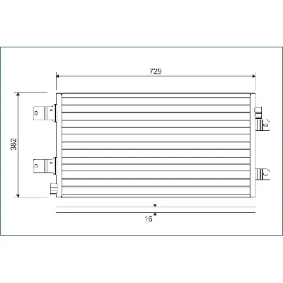 Kondenzator, klima-uređaj VALEO VAL814003 IC-BAD874