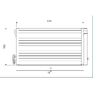 Kondenzator, klima-uređaj VALEO VAL814012 IC-BAD877