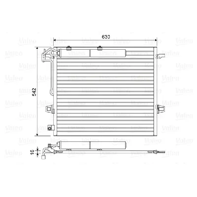 Kondenzator, klima-uređaj VALEO VAL814025 IC-E8E736