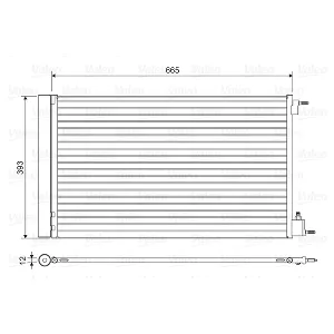 Kondenzator, klima-uređaj VALEO VAL814042 IC-G04PSX