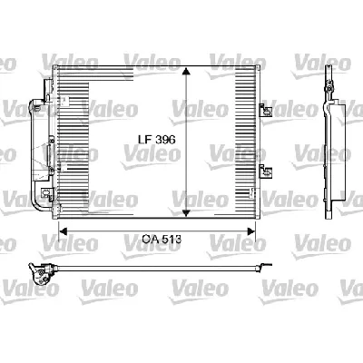 Kondenzator, klima-uređaj VALEO VAL814061 IC-BB888F