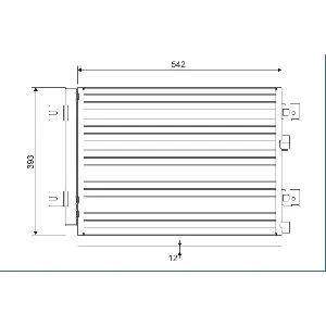 Kondenzator, klima-uređaj VALEO VAL814077 IC-BB8891