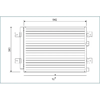 Kondenzator, klima-uređaj VALEO VAL814077 IC-BB8891