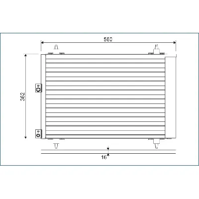 Kondenzator, klima-uređaj VALEO VAL814080 IC-BB8882