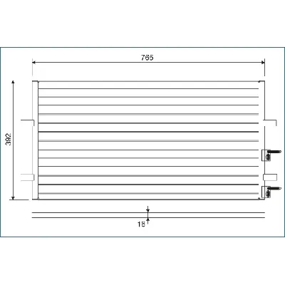 Kondenzator, klima-uređaj VALEO VAL814087 IC-BAD87A