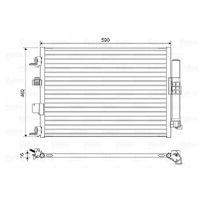Kondenzator, klima-uređaj VALEO VAL814161 IC-DCD883