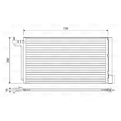 Kondenzator, klima-uređaj VALEO VAL814177 IC-G04PTD