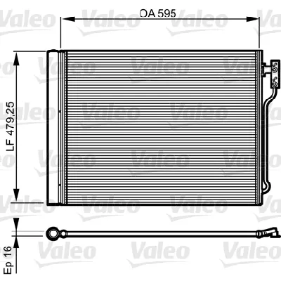 Kondenzator, klima-uređaj VALEO VAL814192 IC-C57E3D