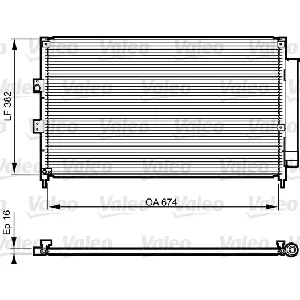 Kondenzator, klima-uređaj VALEO VAL814217 IC-E20EB3
