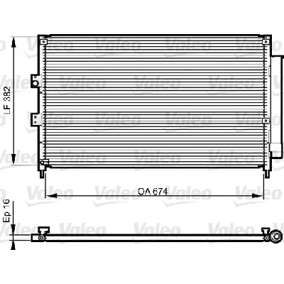 Kondenzator, klima-uređaj VALEO VAL814217 IC-E20EB3