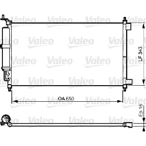Kondenzator, klima-uređaj VALEO VAL814221 IC-E20EB7