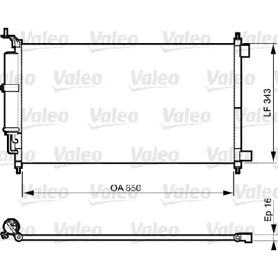 Kondenzator, klima-uređaj VALEO VAL814221 IC-E20EB7