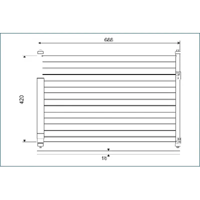 Kondenzator, klima-uređaj VALEO VAL814228 IC-E20EBD