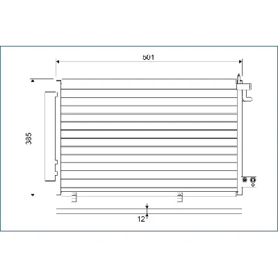 Kondenzator, klima-uređaj VALEO VAL814294 IC-E15E45