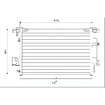 Kondenzator, klima-uređaj VALEO VAL814315 IC-D13AB7