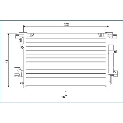 Kondenzator, klima-uređaj VALEO VAL814315 IC-D13AB7