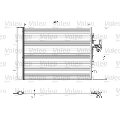 Kondenzator, klima-uređaj VALEO VAL814318 IC-D6D79D