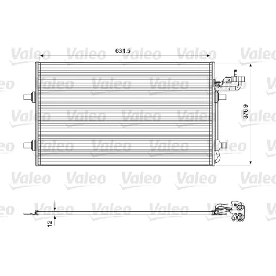 Kondenzator, klima-uređaj VALEO VAL814323 IC-D4A012