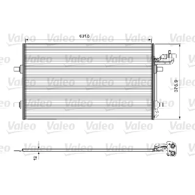 Kondenzator, klima-uređaj VALEO VAL814324 IC-D6D792