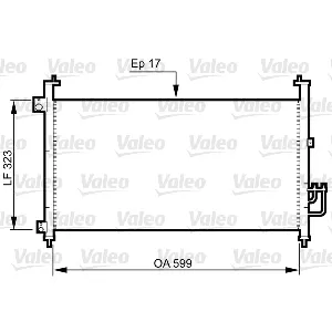 Kondenzator, klima-uređaj VALEO VAL814333 IC-C732E8