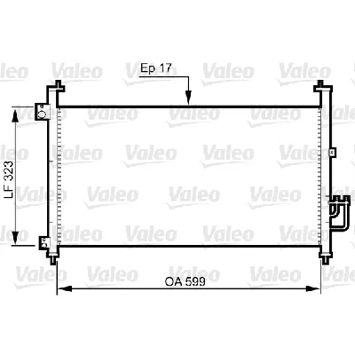 Kondenzator, klima-uređaj VALEO VAL814333 IC-C732E8