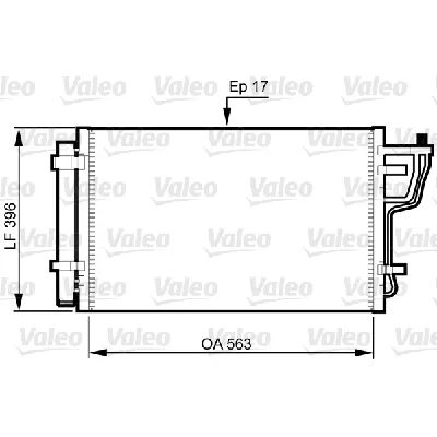 Kondenzator, klima-uređaj VALEO VAL814351 IC-C732EB