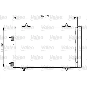Kondenzator, klima-uređaj VALEO VAL814365 IC-C732F1