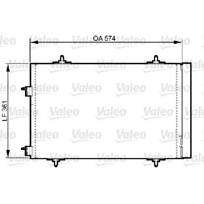 Kondenzator, klima-uređaj VALEO VAL814365 IC-C732F1