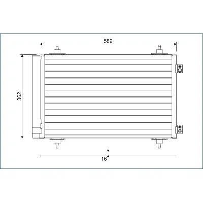 Kondenzator, klima-uređaj VALEO VAL814366 IC-C732F2