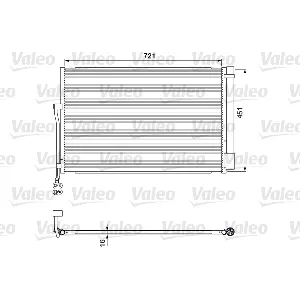 Kondenzator, klima-uređaj VALEO VAL814379 IC-D6D7A2