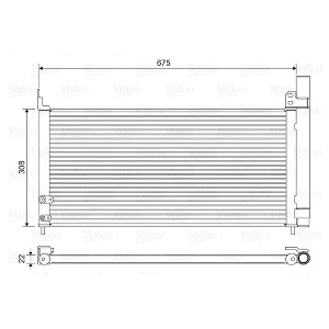Kondenzator, klima-uređaj VALEO VAL814415 IC-E2F4EE