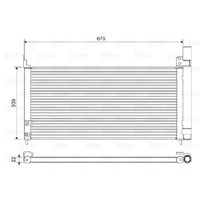 Kondenzator, klima-uređaj VALEO VAL814415 IC-E2F4EE