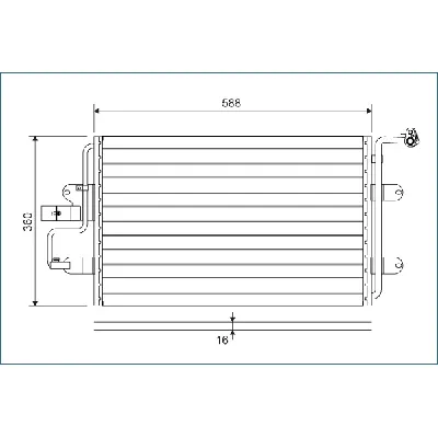 Kondenzator, klima-uređaj VALEO VAL817244 IC-9A1509