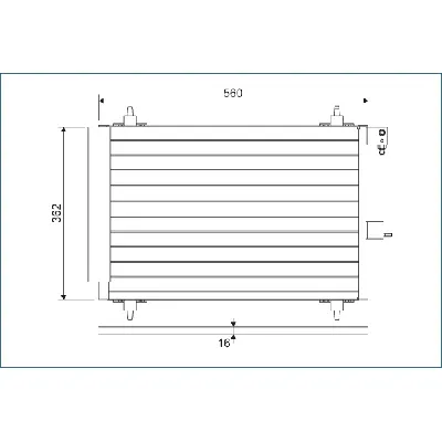 Kondenzator, klima-uređaj VALEO VAL817508 IC-9A148A