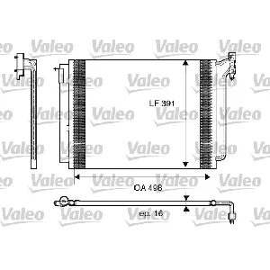 Kondenzator, klima-uređaj VALEO VAL817575 IC-A8366A
