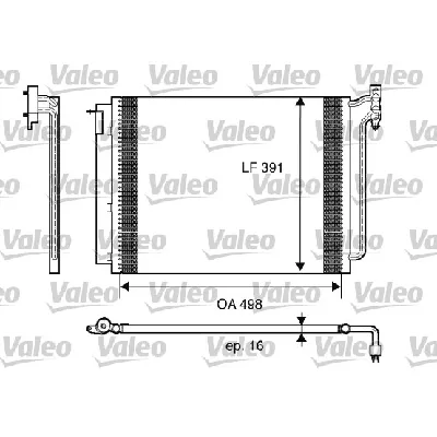 Kondenzator, klima-uređaj VALEO VAL817575 IC-A8366A