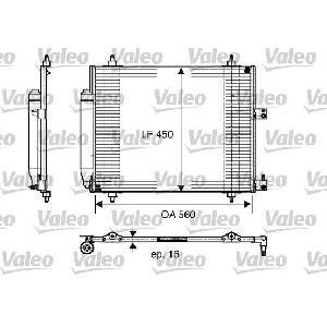 Kondenzator, klima-uređaj VALEO VAL817579 IC-A6FD5C