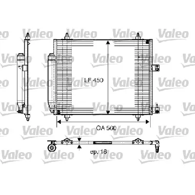 Kondenzator, klima-uređaj VALEO VAL817579 IC-A6FD5C