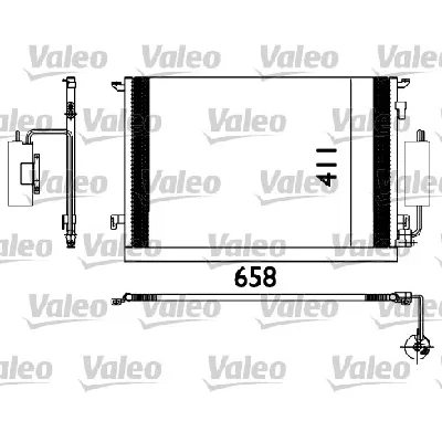 Kondenzator, klima-uređaj VALEO VAL817648 IC-A76331