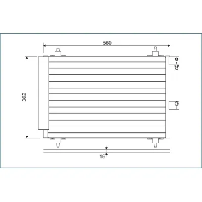Kondenzator, klima-uređaj VALEO VAL817667 IC-A836CC