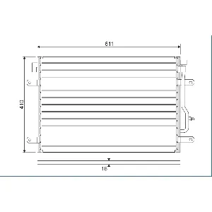 Kondenzator, klima-uređaj VALEO VAL817741 IC-A83879