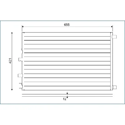 Kondenzator, klima-uređaj VALEO VAL818002 IC-BB888C