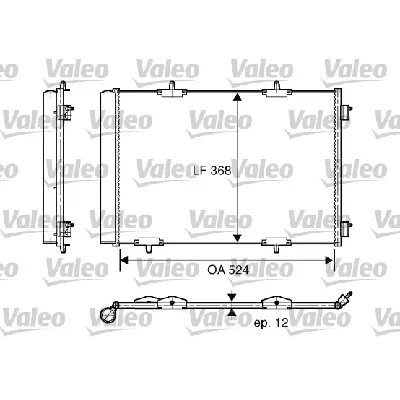 Kondenzator, klima-uređaj VALEO VAL818015 IC-BB887B