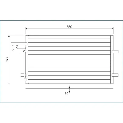 Kondenzator, klima-uređaj VALEO VAL818046 IC-A8367E