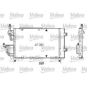 Kondenzator, klima-uređaj VALEO VAL818168 IC-AFDAE2