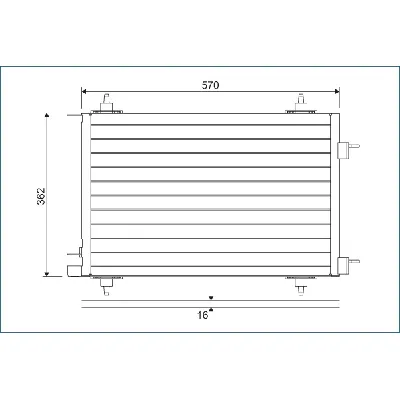 Kondenzator, klima-uređaj VALEO VAL818170 IC-BB8879
